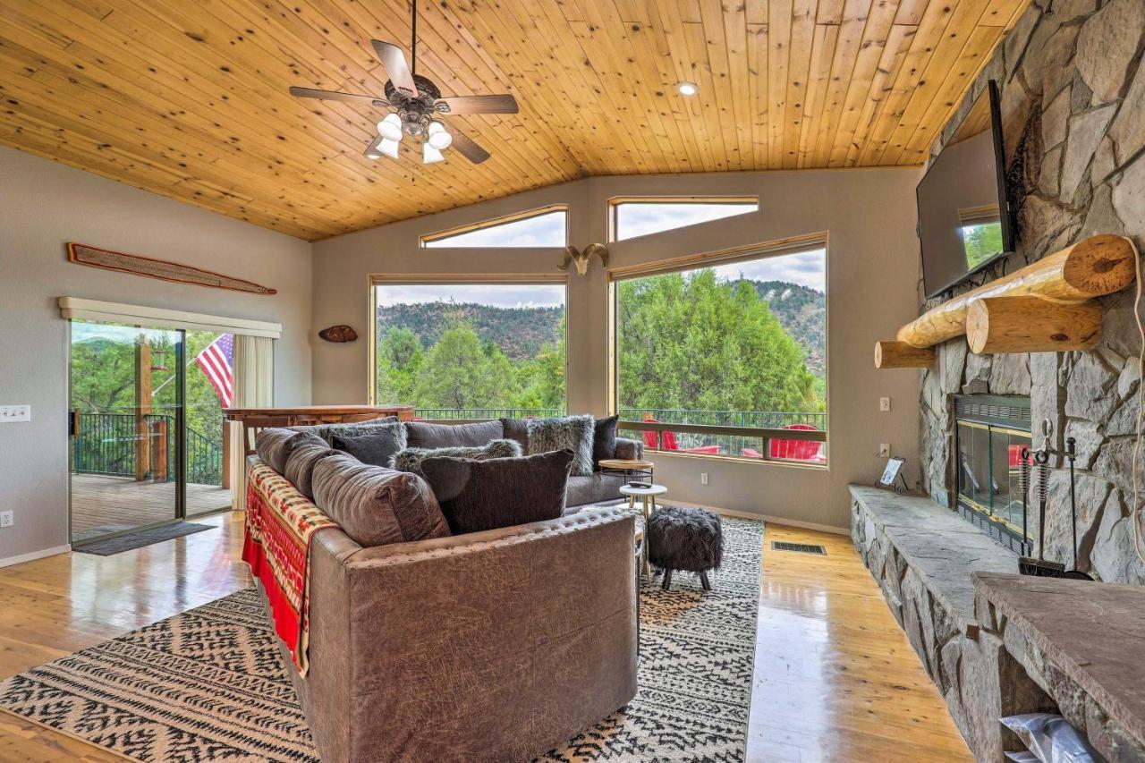 Elkwood Lodge Star Valley Cabin With Hot Tub بايسون المظهر الخارجي الصورة