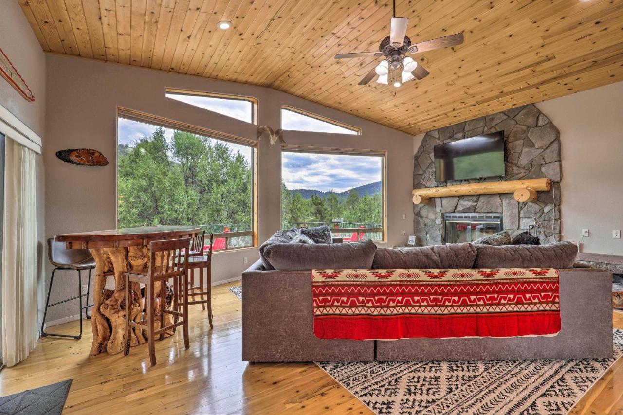 Elkwood Lodge Star Valley Cabin With Hot Tub بايسون المظهر الخارجي الصورة